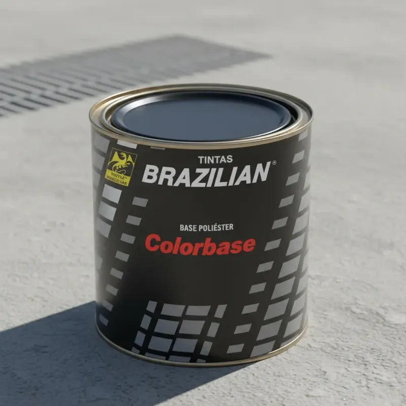 Tinta Base Poliéster Preto Universal 900ml Brazilian Black Preto Universal