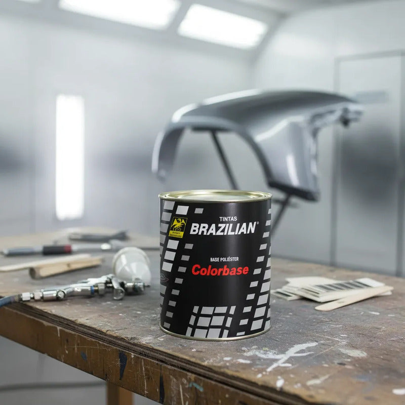 Tinta Automotiva Poliéster Cinza Urano Vw - 900ml.