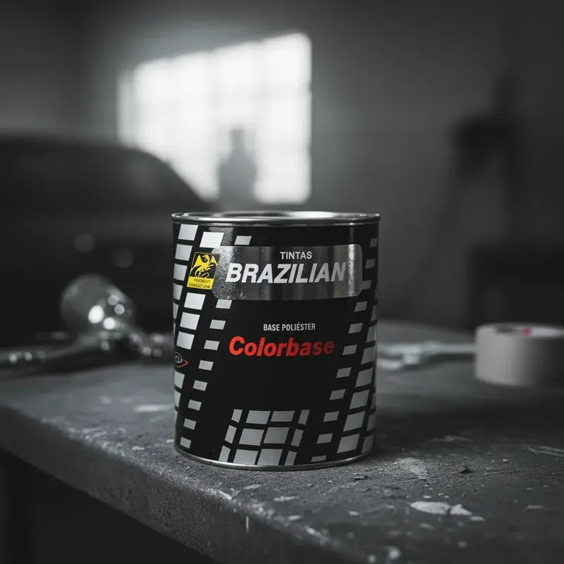 Tinta Automotiva Poliéster Cinza Urano Vw - 900ml.