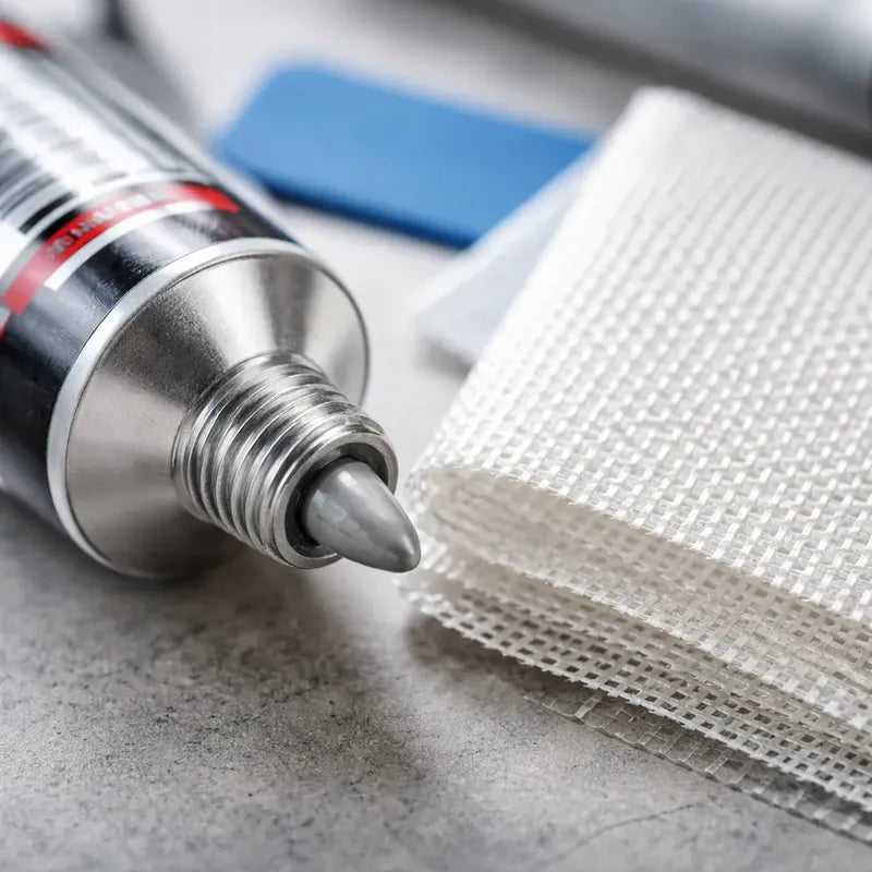 Kit Veda Choque Automotivo  Reparador Com Bisnagas E Manta Branco / Prata