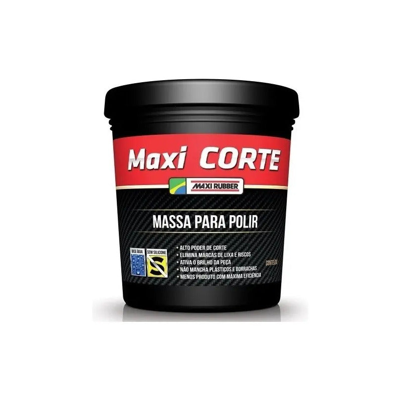 Massa Polir Maxi Rubber Polidor Corte Rápido 1 Kg Branco