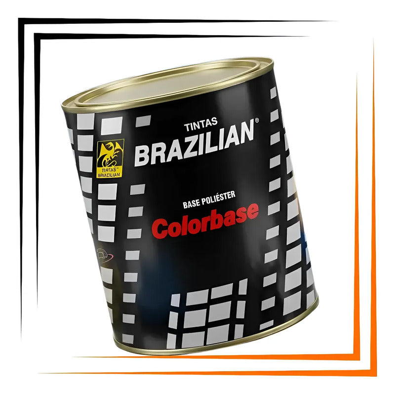 Tinta Base Poliéster Brazilian 900ml Tons De Vermelho Warm Silver Hyundai 97