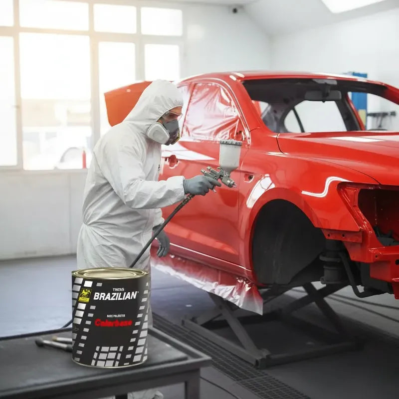 Tinta Automotiva Poliéster Vermelho Flash Vw 97 900ml