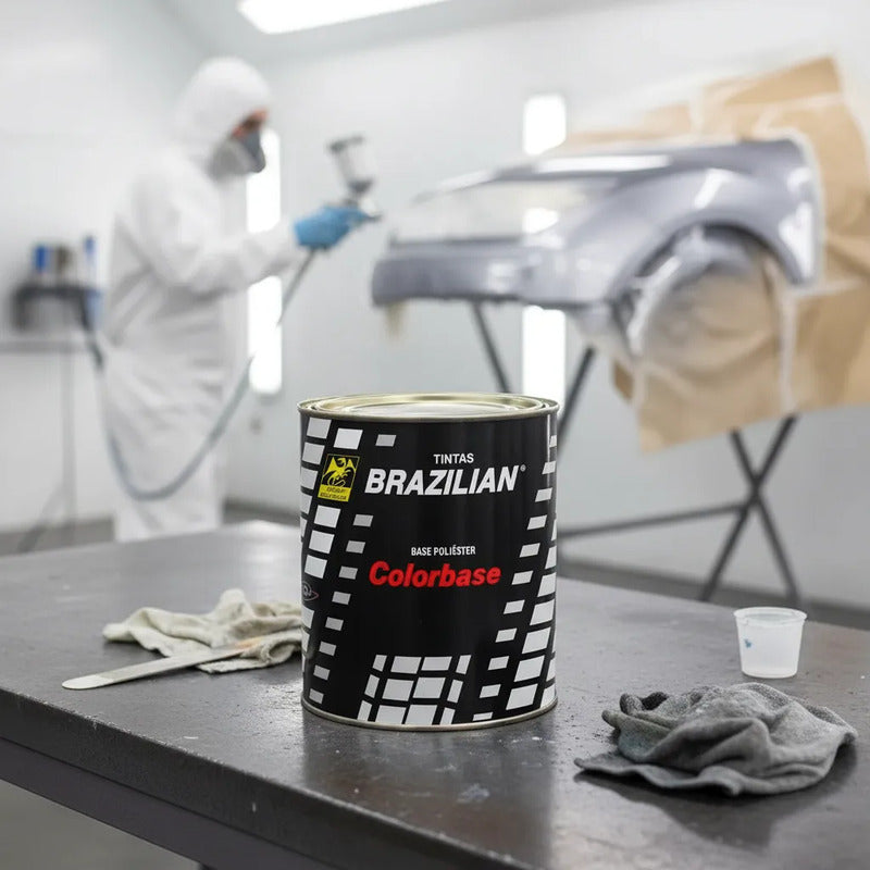 Tinta Automotiva Poliéster Prata Light Met Vw 03  900ml