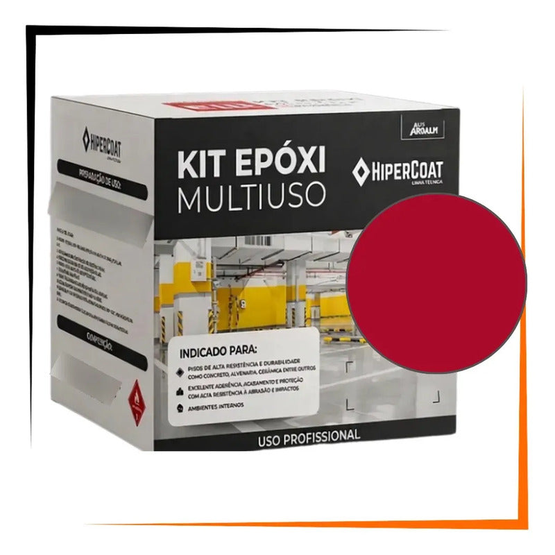 Kit Revestimento Epóxi Elit Multiuso 3,6l Componente A+b Vermelho