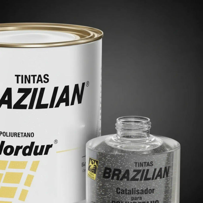 Tinta Pu Branco Ambiente Fiat 675ml + Catalisador Brazilian