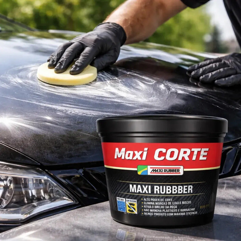 Massa Polir 2 Maxi Corte 500g Automotiva Maxi Rubber