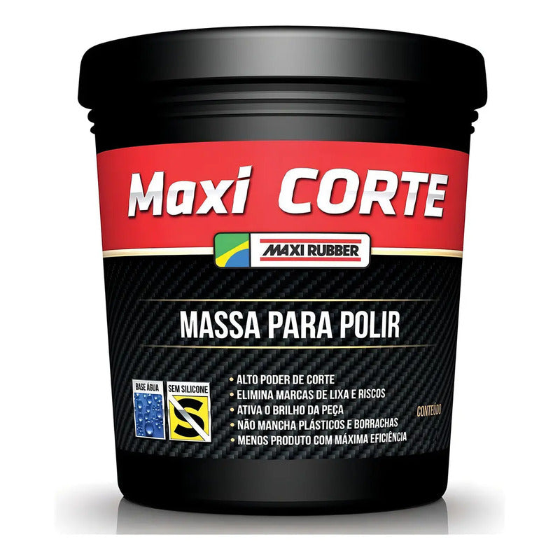 Massa Polir 2 Maxi Corte 500g Automotiva Maxi Rubber