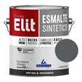 Esmalte Sintético Elit 3,6l Cores Brilhantes Metais/madeir Cor Cinza-escuro