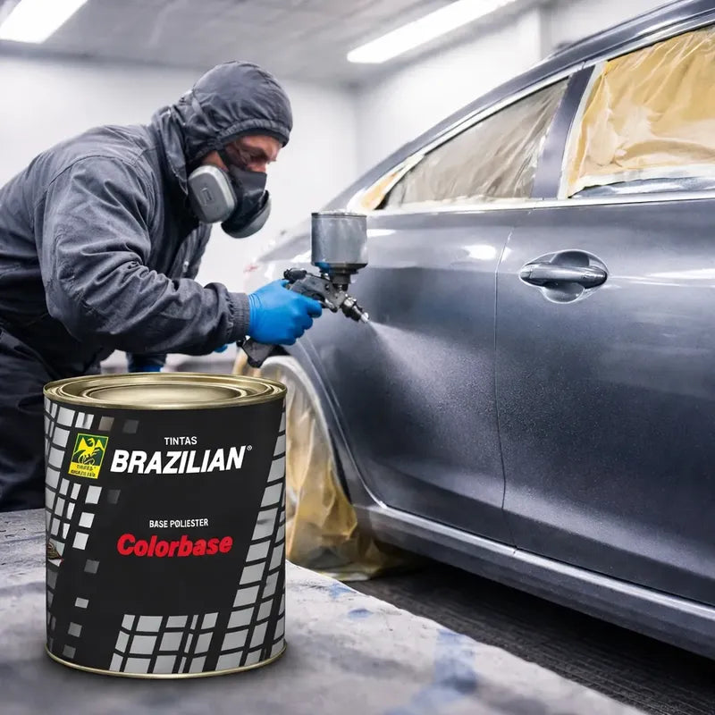 Tinta Automotiva Poliéster Cinza Magnesium Met. Hond- 900ml.