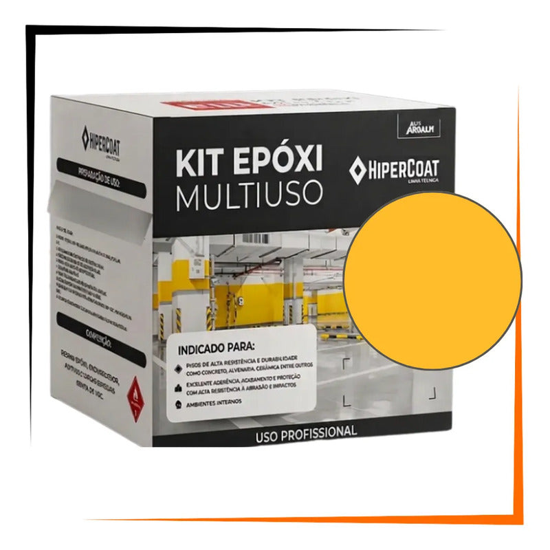 Kit Revestimento Epóxi Elit Multiuso 3,6l Componente A+b Tom Revestimento Yellow
