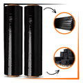 Kit 2 Filme Stretch Preto 500mm 3kg Reforçado Mudança