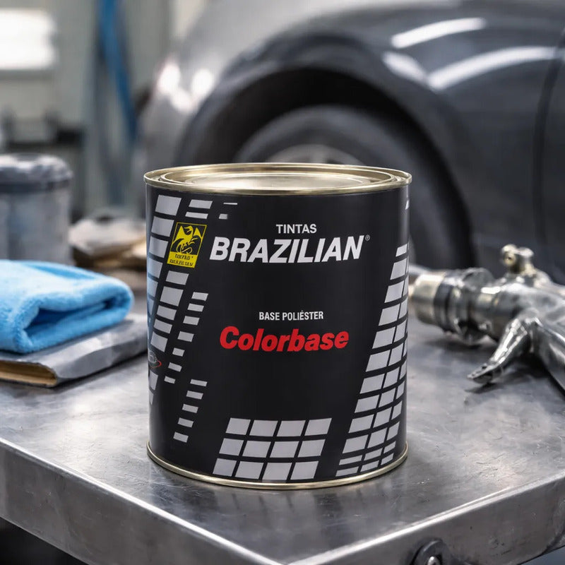 Tinta Automotiva Poliéster Cinza Telurium Fiat - 900ml.