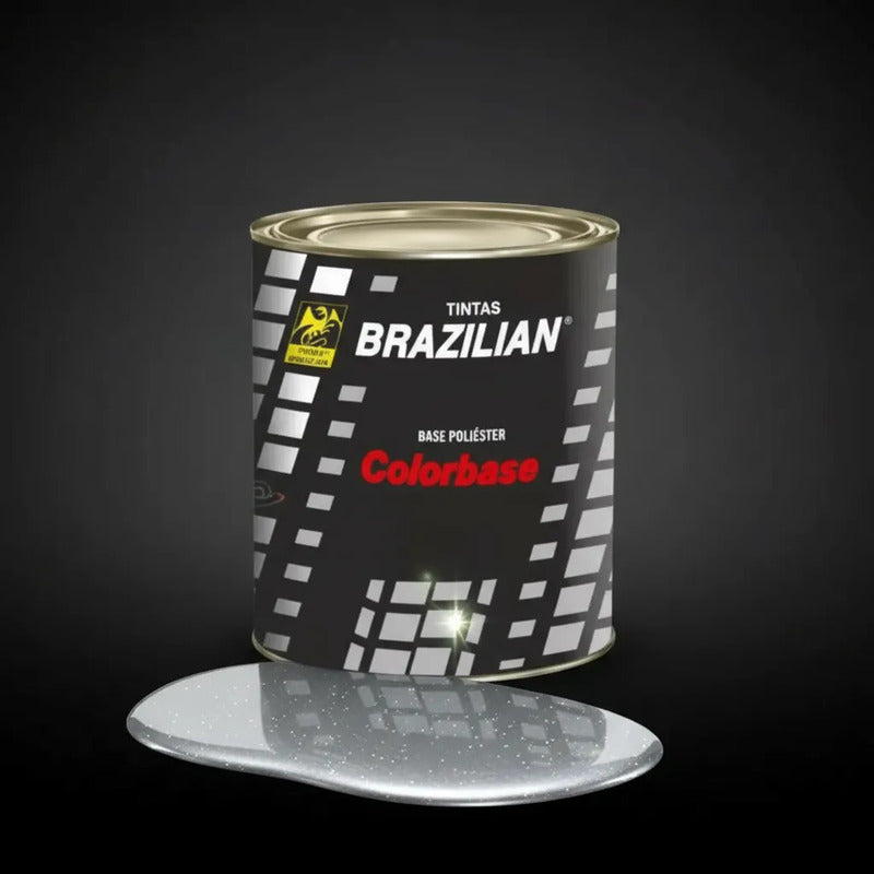 Tinta Automotiva Poliéster Prata Escuna Met. Gm 04/05 900ml