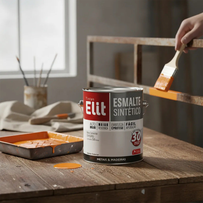 Esmalte Elit 3,6l Alta Resistência Brilhante Metais
