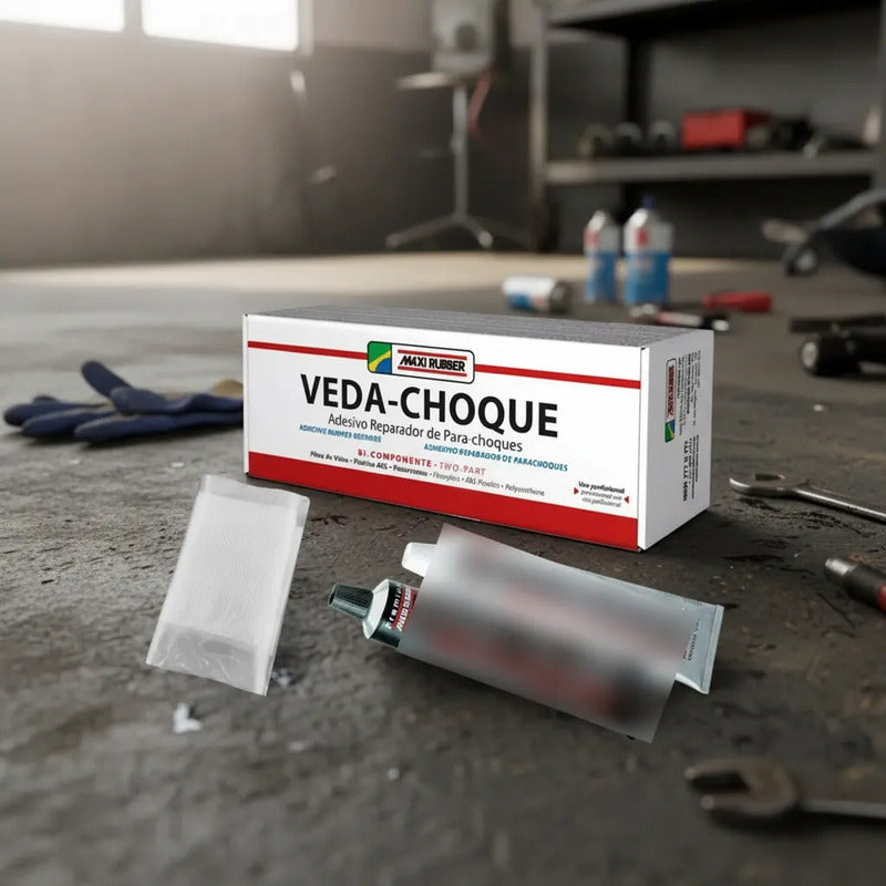 Cola Para Choque Reparador Veda Choque Maxi Rubber 150g