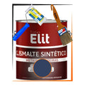 Kit Esmalte Sintético 3,6l + Rolo + Trincha Cores Elit Kit Azul Del Rey Brilhante