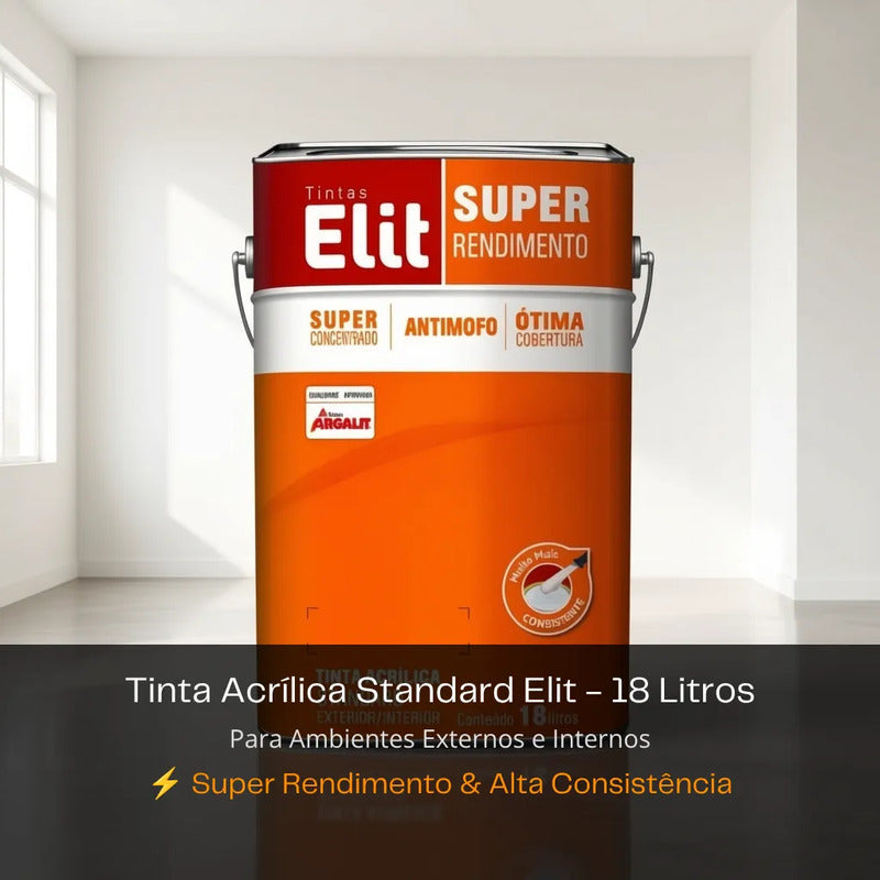 Tinta Acrílica Elit Super Rendimento 18l Exterior/interior Camurça