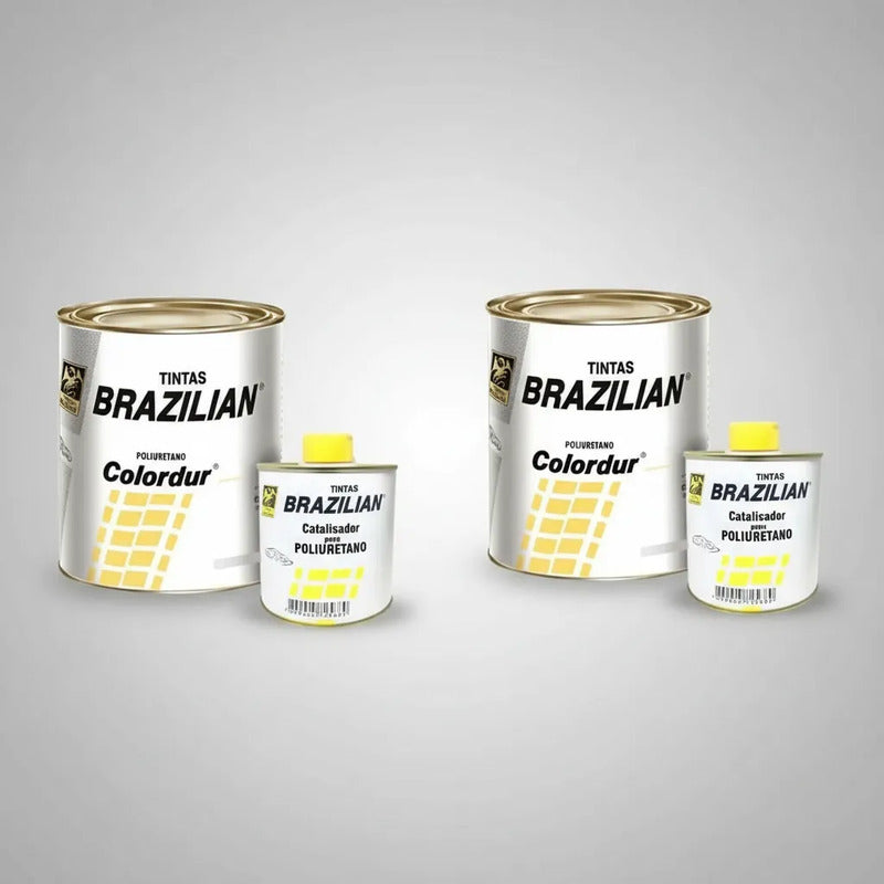 Tinta Pu Branco Inv. Volvo 89 675ml + Catalisador Brazilian