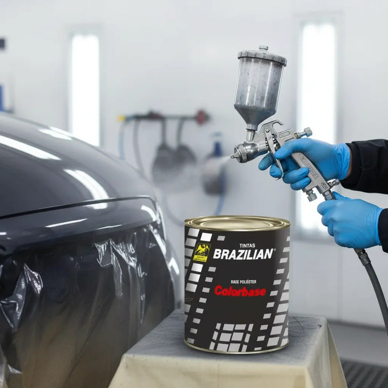 Tinta Automotiva Poliéster Cinza Grafite Met. - 900ml