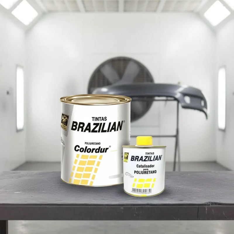 Tinta Pu Cinza Urano Vw 01 675ml + Catalisador Brazilian