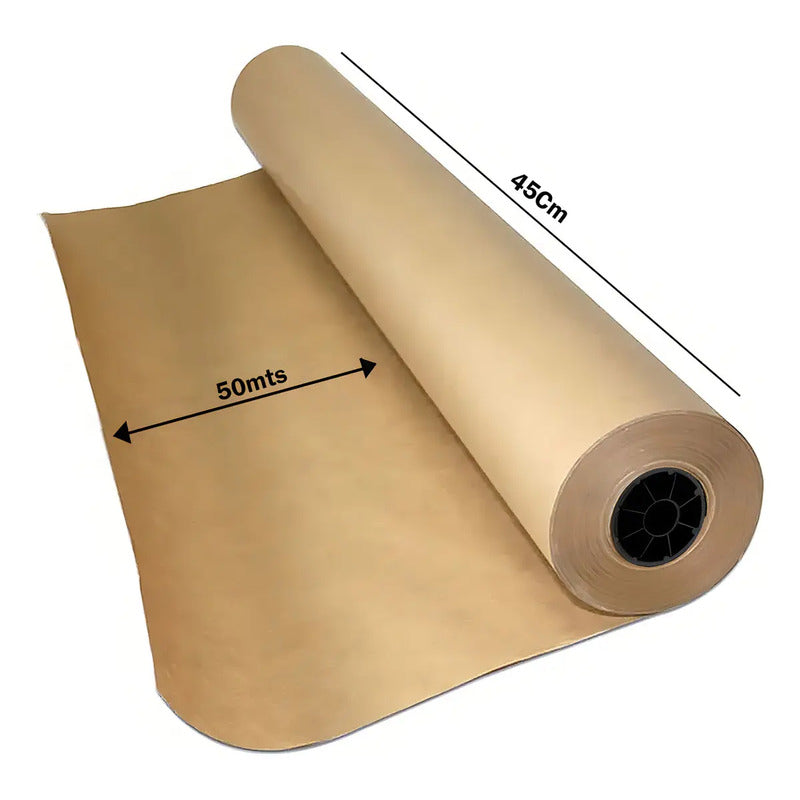 Papel Semi Kraft Bobina 60gr 45 X 50 Pardo Embalagem 1kg Palha