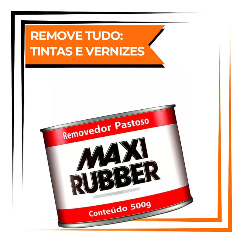 Removedor Pastoso Maxi Rubber 500g Automotivo E Industrial