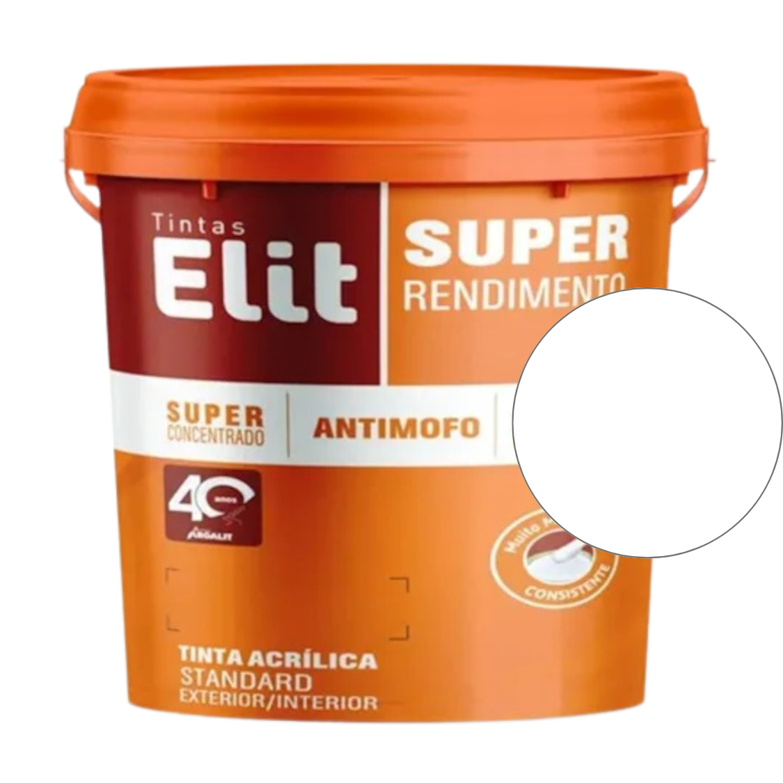 Tinta Acrílica Elit Super Rendimento Fosco 18L e  3,6L