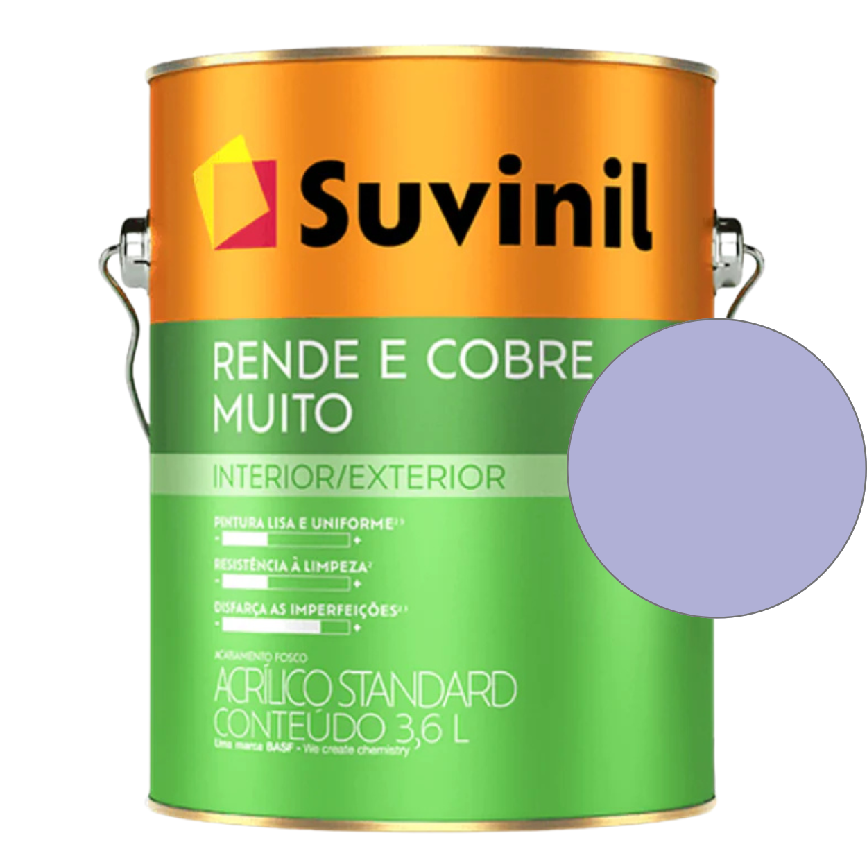 Tinta Suvinil Standard Acrílica Fosca Rende e Cobre 18L