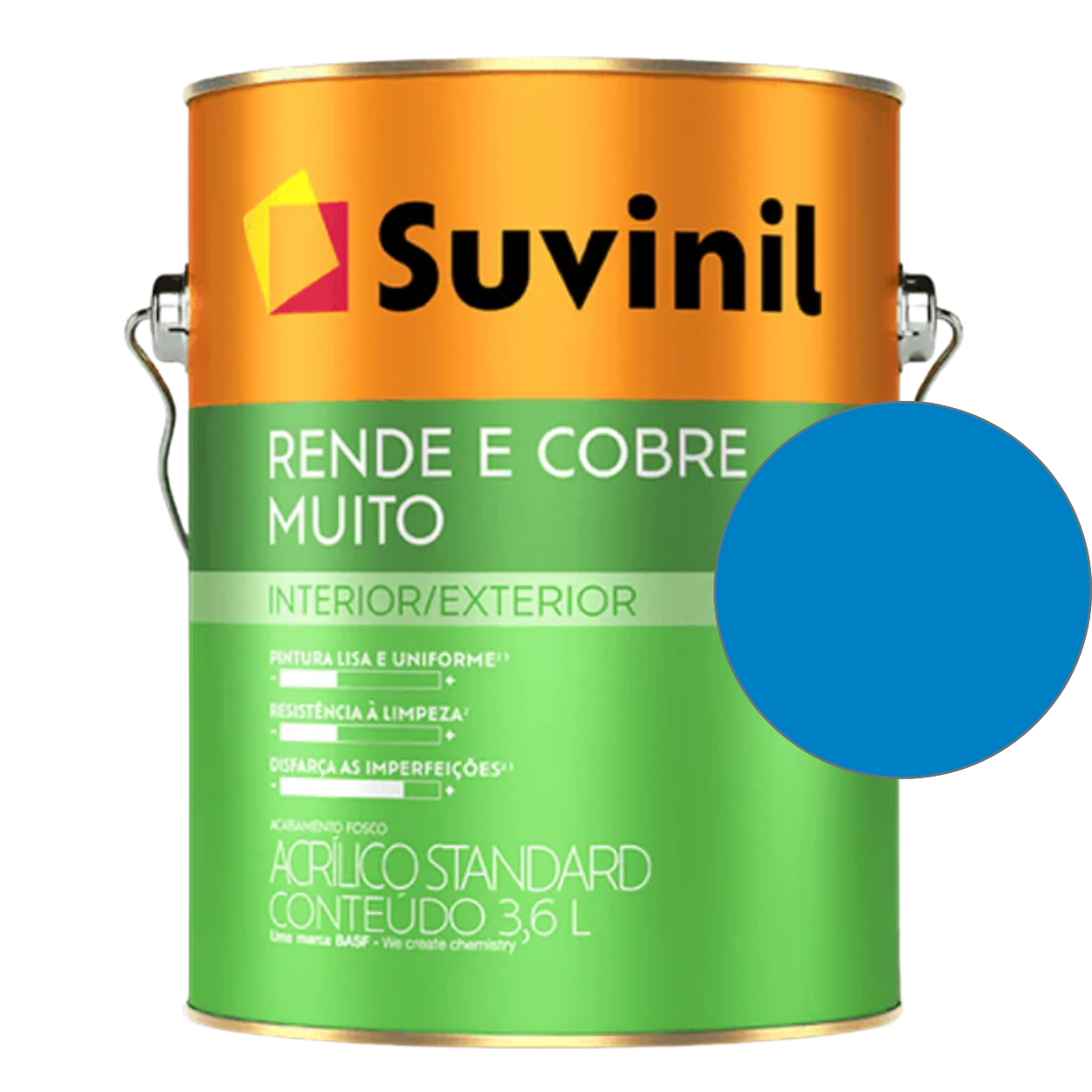 Tinta Suvinil Standard Acrílica Fosca Rende e Cobre 18L