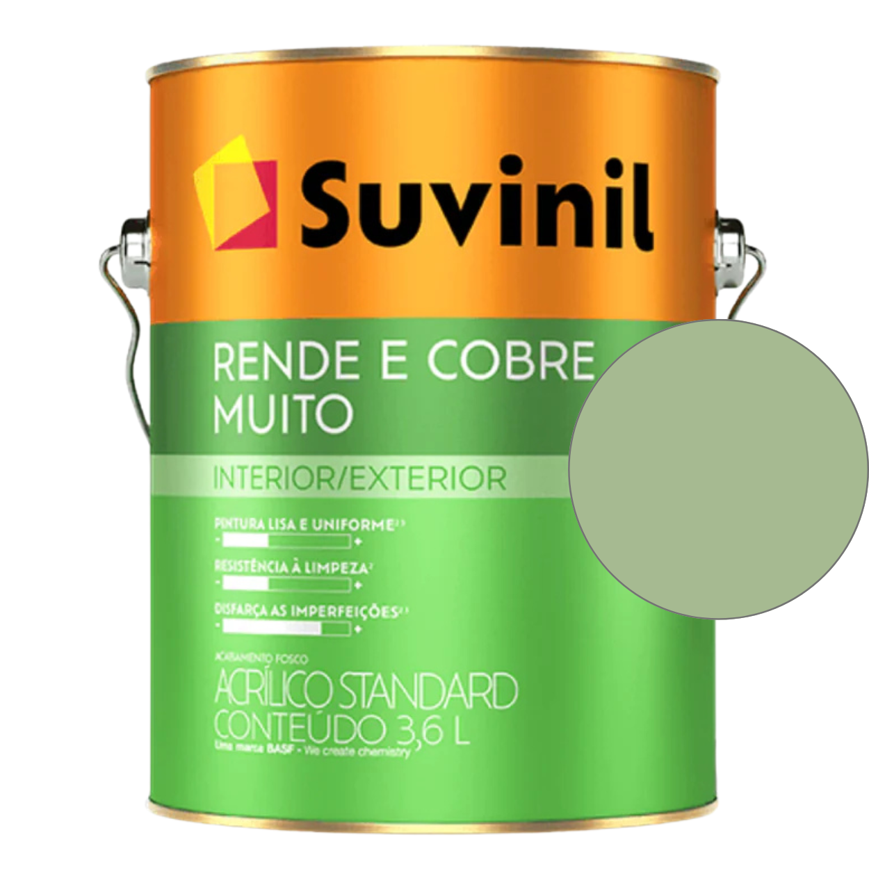 Tinta Suvinil Standard Acrílica Fosca Rende e Cobre 18L