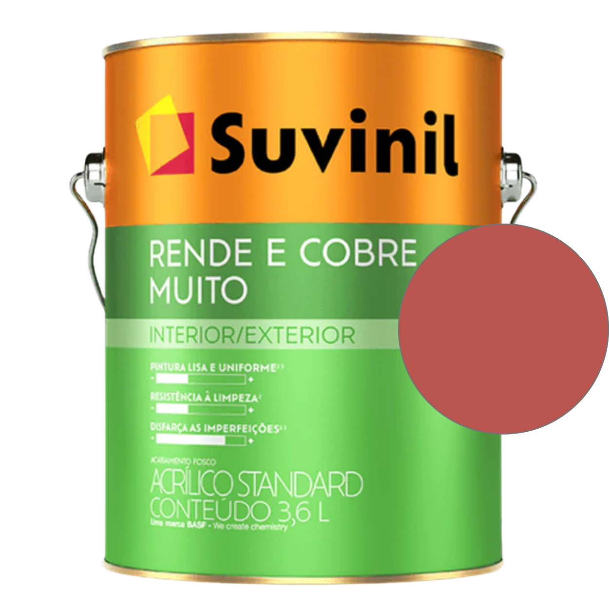 Tinta Suvinil Standard Acrílica Fosca Rende e Cobre 18L