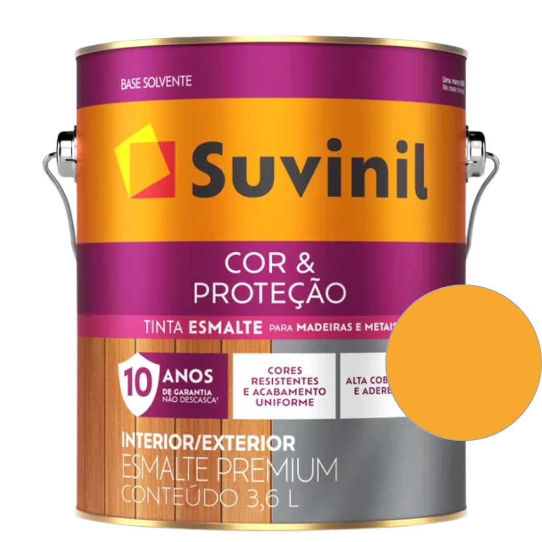 Tinta Esmalte Sintético Base Solvente  Brilhante Suvinil  3,6 L