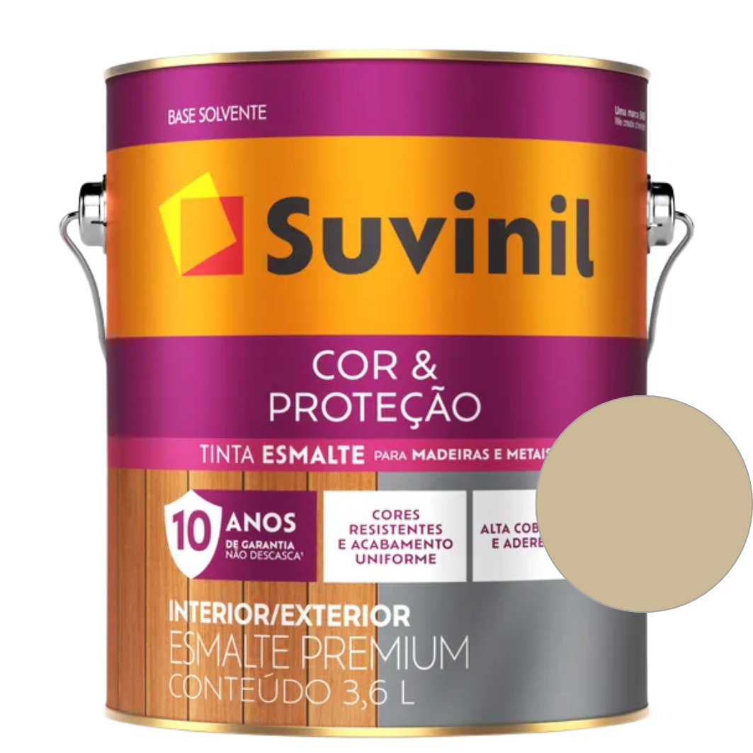 Tinta Esmalte Sintético Base Solvente  Brilhante Suvinil  3,6 L