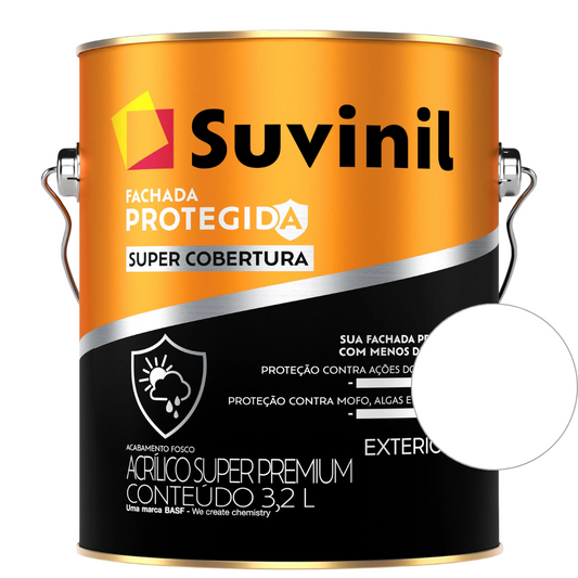 Tinta Suvinil Branco Acrílico Fachada Protegida Super Cobertura