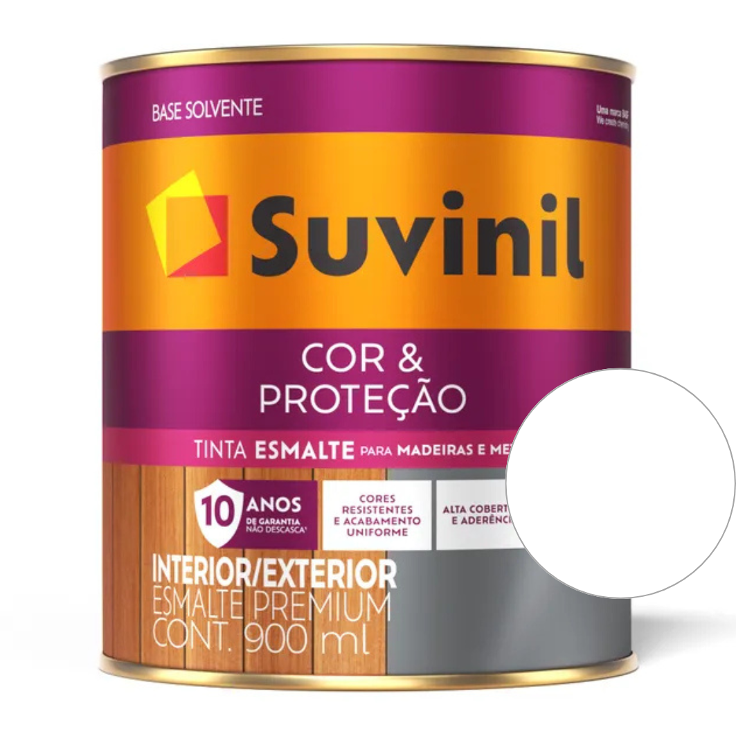 Tinta Esmalte Sintético Base Solvente  Brilhante Suvinil  900 ml