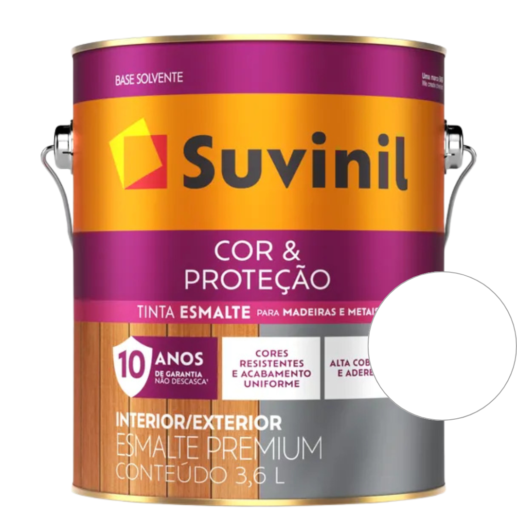 Tinta Esmalte Sintético Base Solvente  Brilhante Suvinil  3,6 L