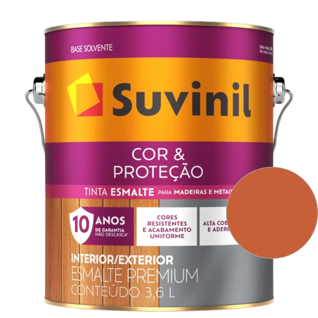 Tinta Esmalte Sintético Base Solvente  Brilhante Suvinil  3,6 L