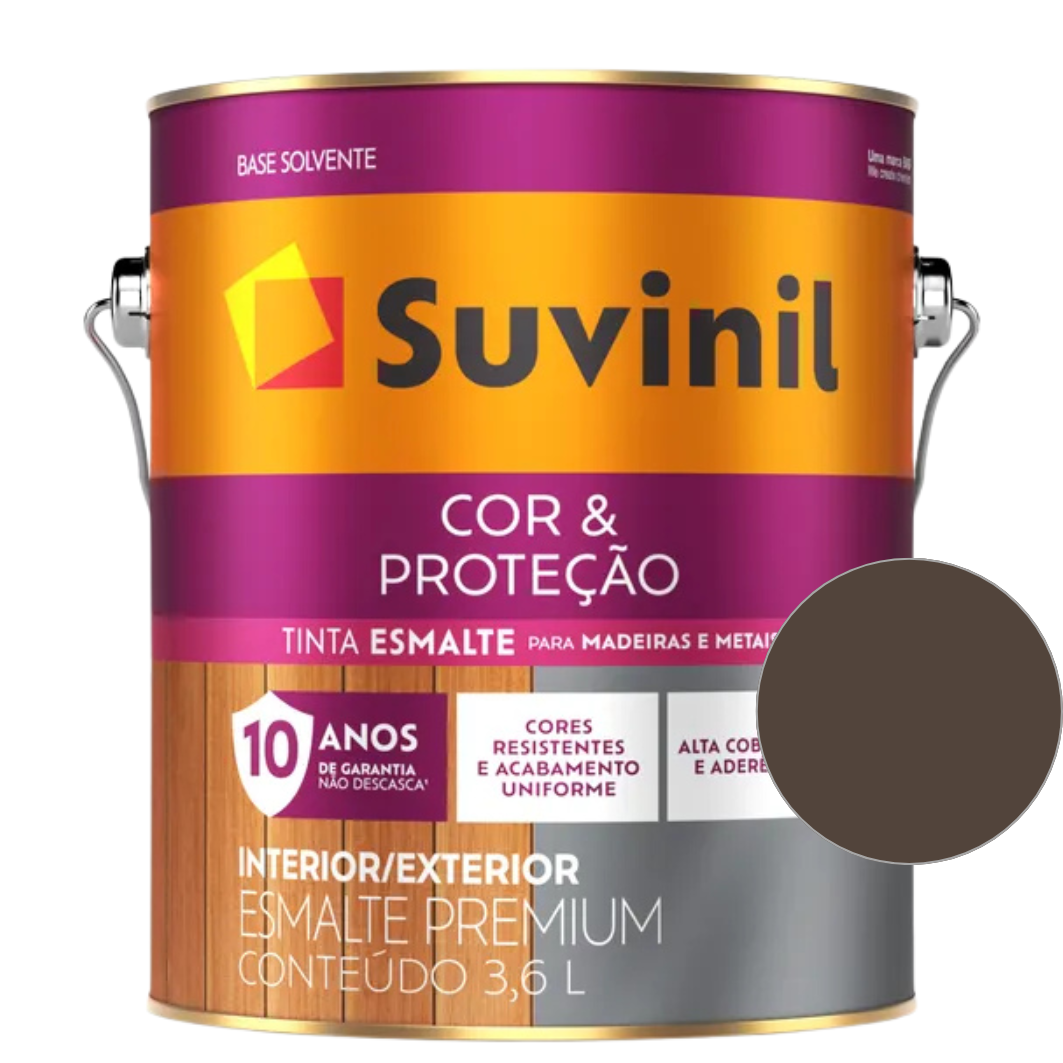 Tinta Esmalte Sintético Base Solvente  Brilhante Suvinil  3,6 L