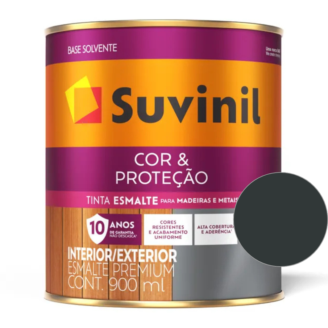 Tinta Esmalte Sintético Base Solvente  Brilhante Suvinil  900 ml