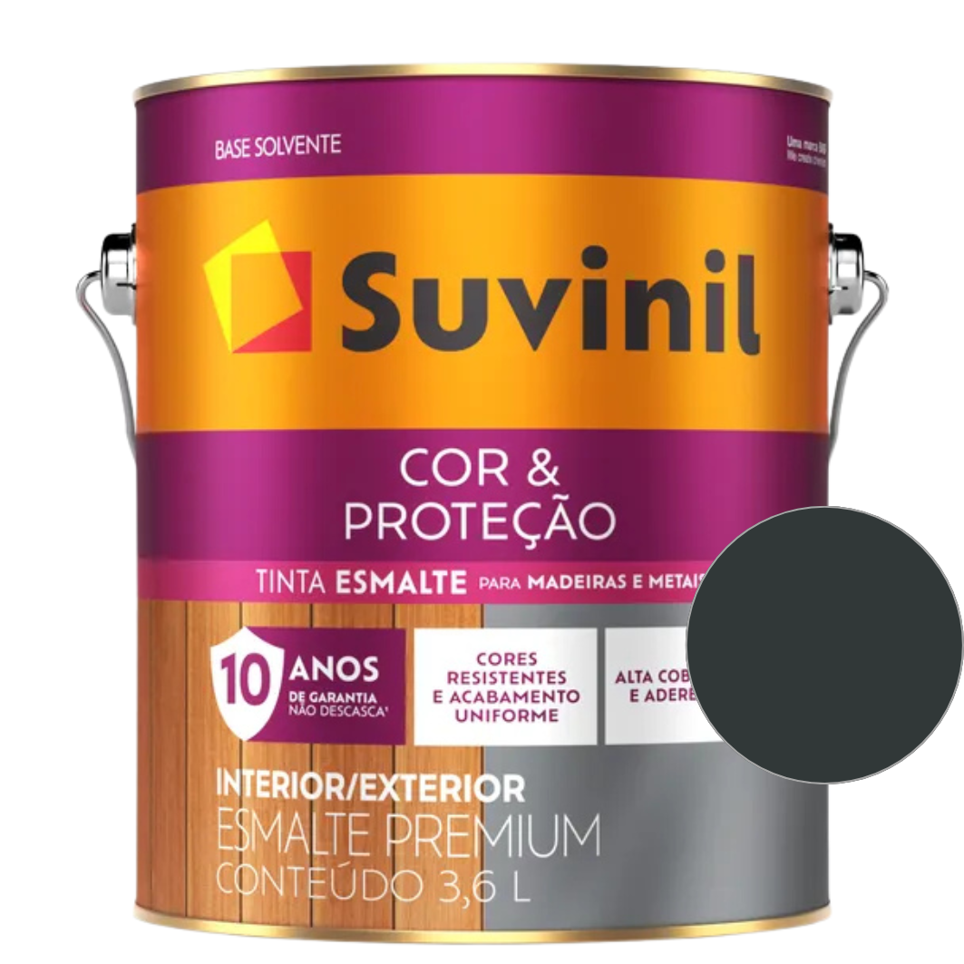 Tinta Esmalte Sintético Base Solvente  Brilhante Suvinil  3,6 L